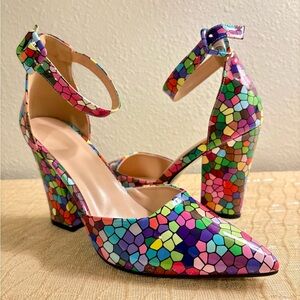 Colorful Mosaic Women's Heels